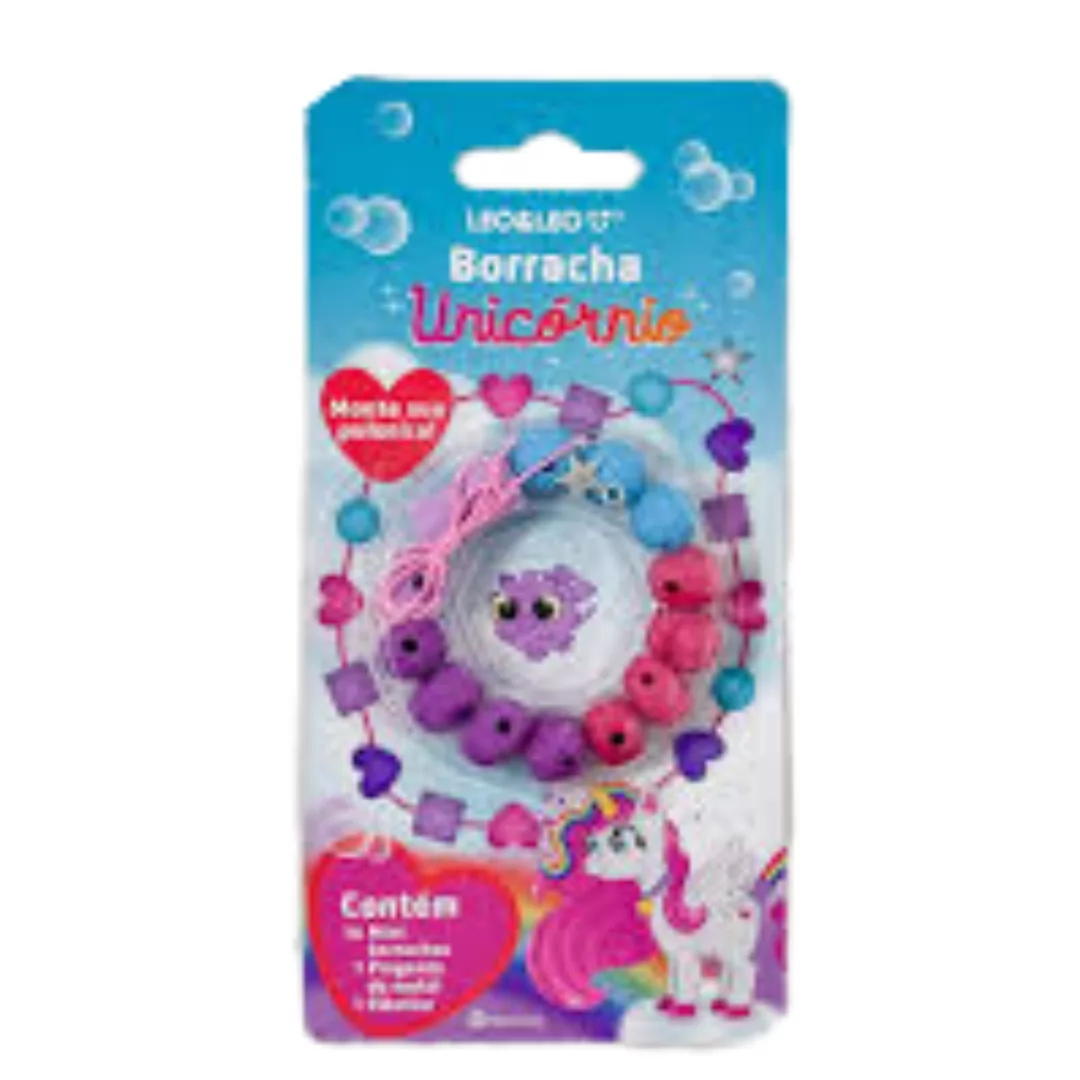 BORRACHA MONTE SUA PULSEIRA UNICORNIO - LEONORA