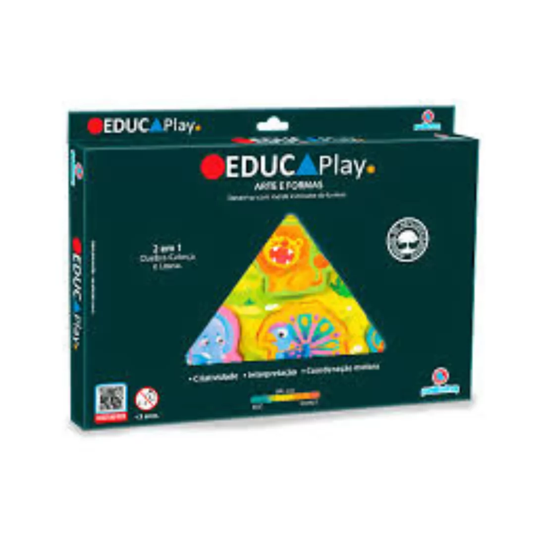 BRINQUEDO EDUCATIVO ARTE E FORMAS - POLIBRINQ