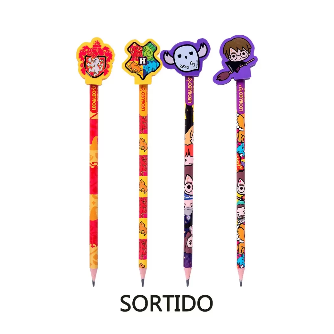 LAPIS HB C/BORRACHA HARRY POTTER - LEONORA