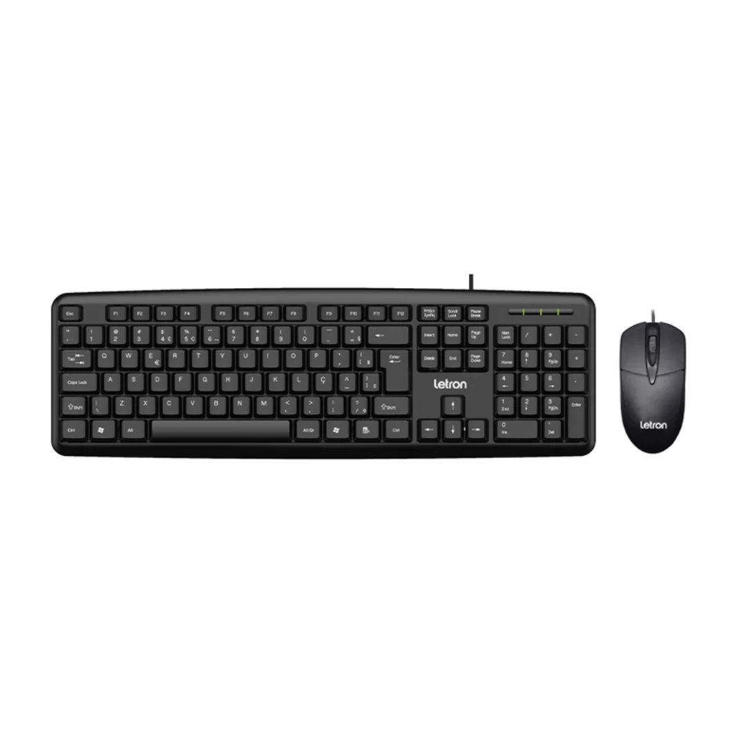 COMBO TECLADO E MOUSE USB - LEONORA