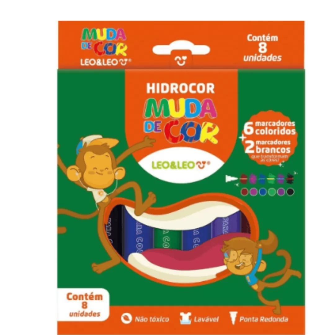 HIDROCOR QUE MUDA DE COR CAIXA C/8 UND - LEONORA