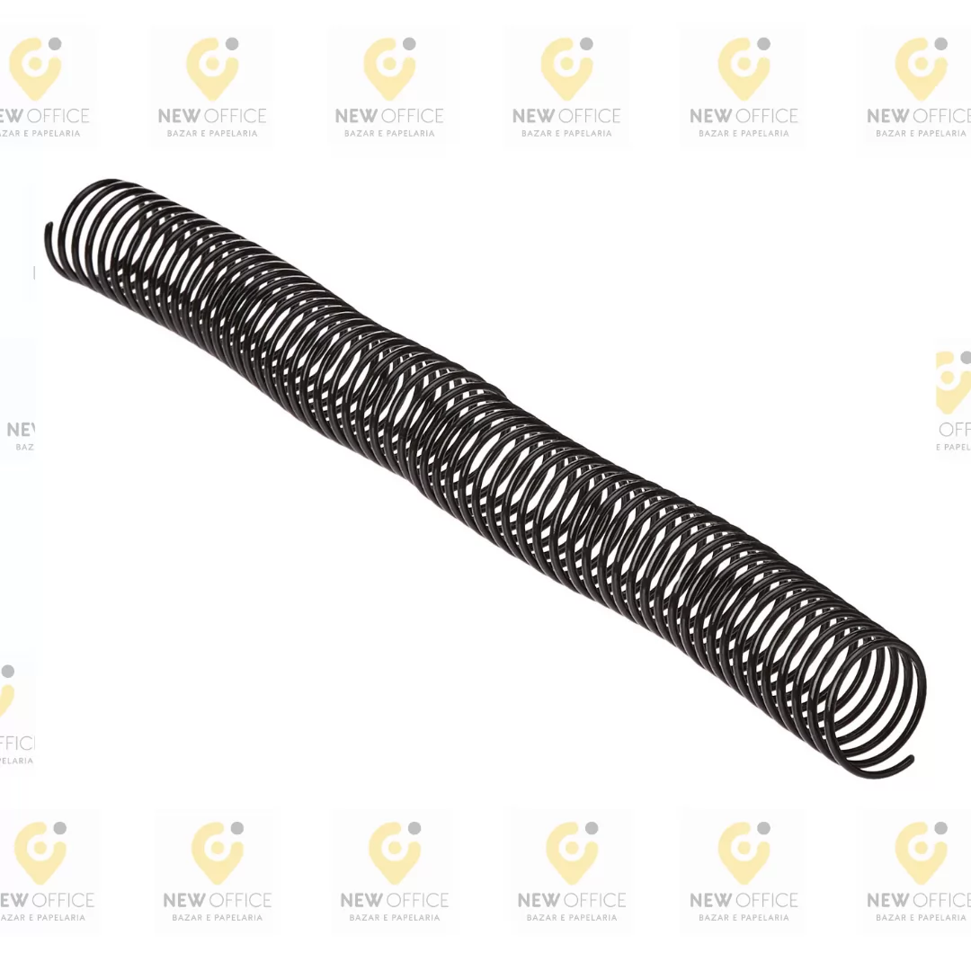 ESPIRAL PARA CADERNO 29MM PRETO. P/200FLS - MARES