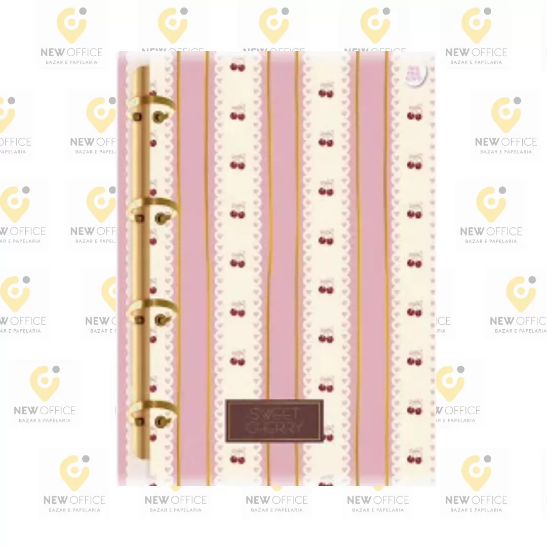 CADERNO ARGOLADO 160F SWEET CHERR - ANIMATIVA