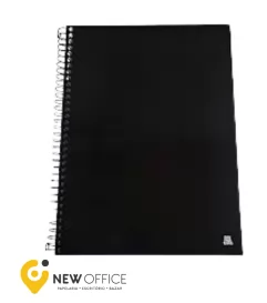 CADERNO UNIV 1M 70F KBOM BLACK - ANIMATIVA