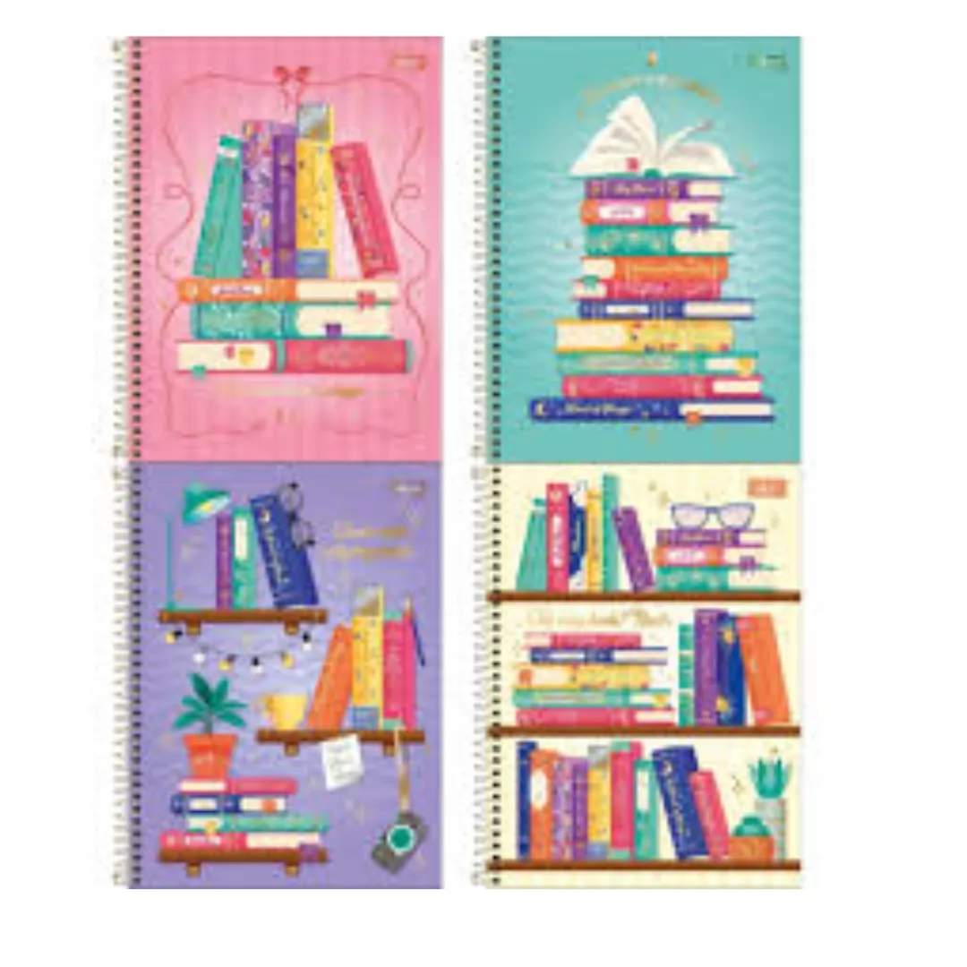 CADERNO CD UNIV BOOKLAND 1M 80F - TILIBRA