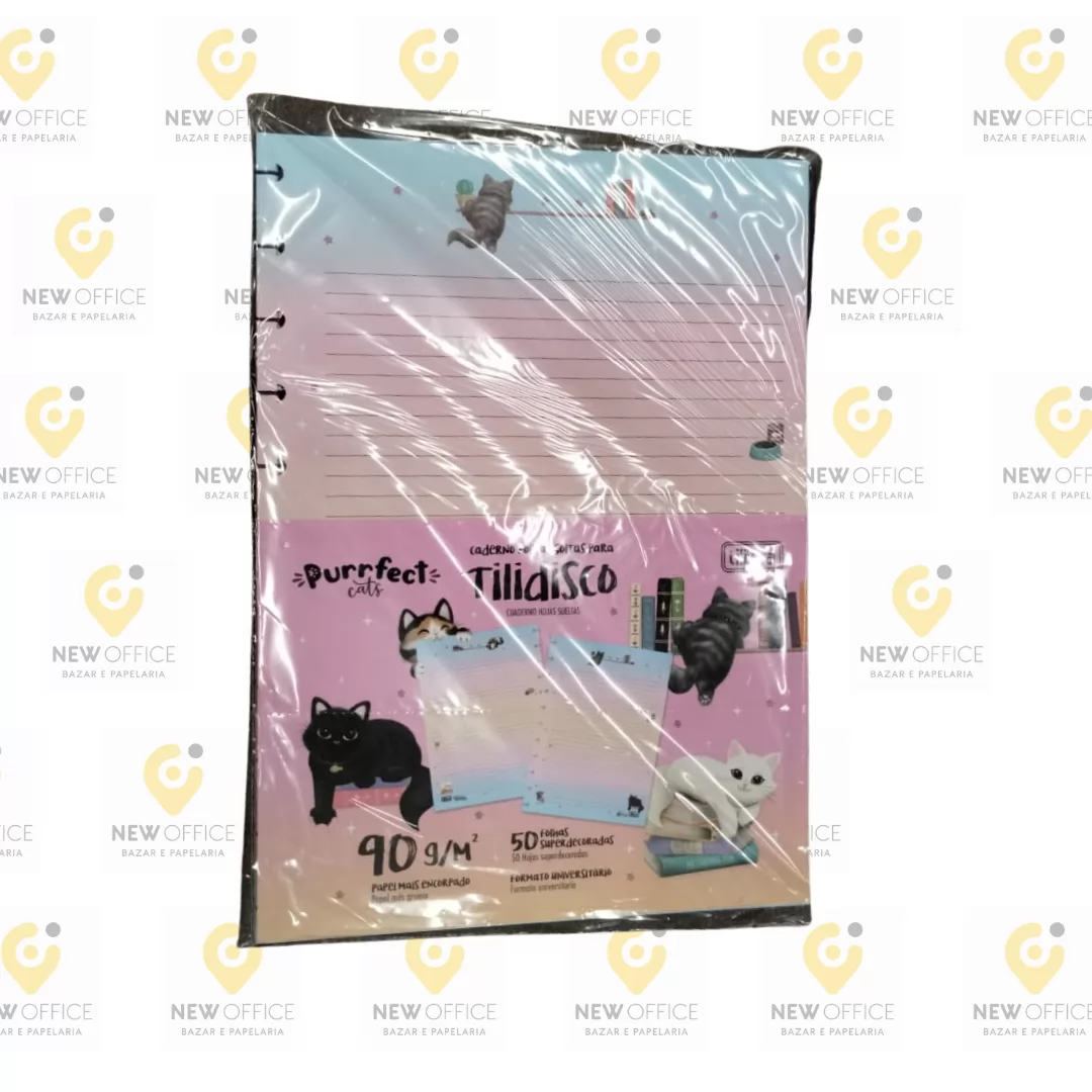 CADERNO FOLHAS SOLTAS PURRFECT C/50 FOLHAS - TILIBRA