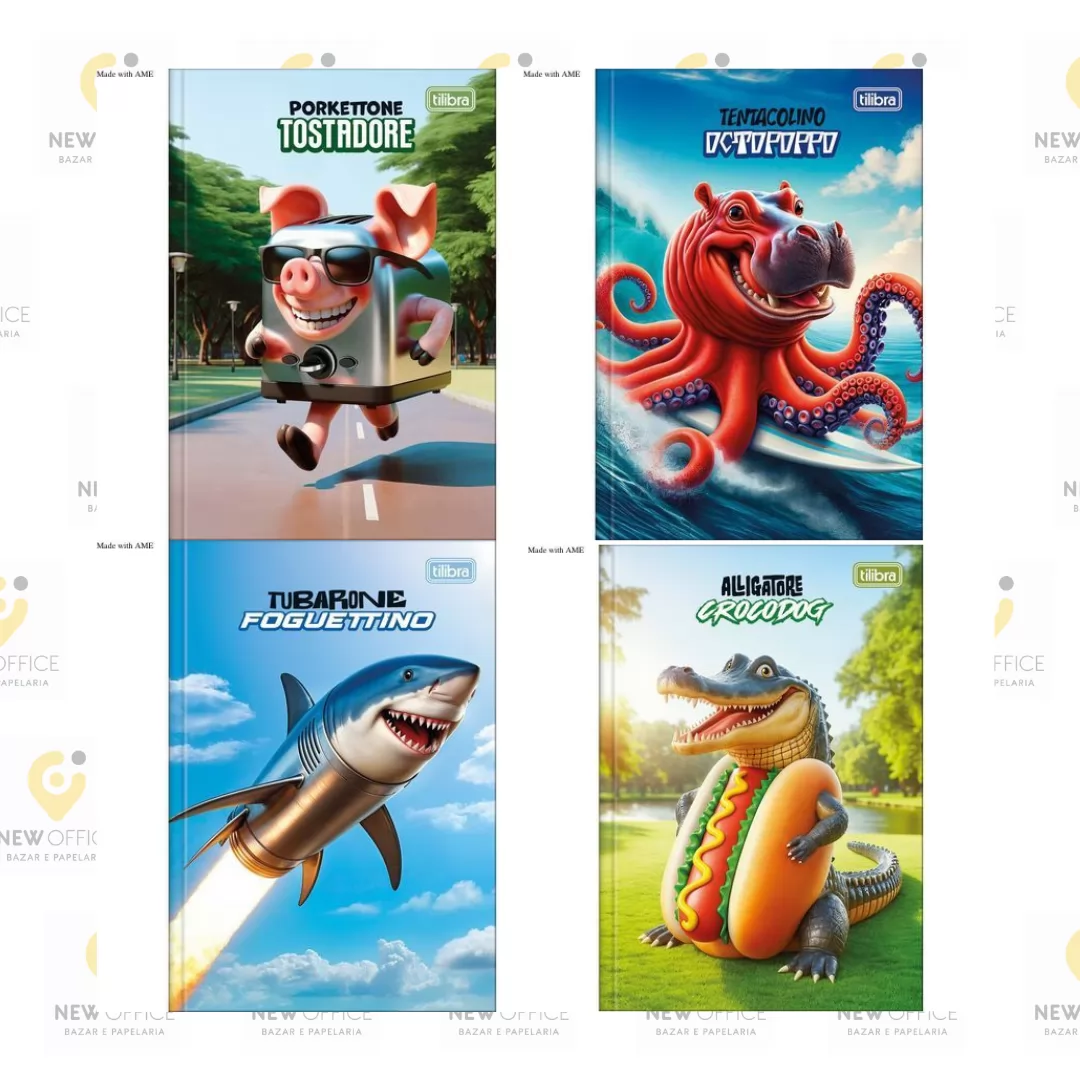 CADERNO BROCHURA CAPA DURA UNIVERSITÁRIO 4-FUN 80 FOLHAS - TILIBRA