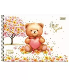 CADERNO DESENHO LOVE BEARS 80F CAPAS SORTIDAS- TILIBRA