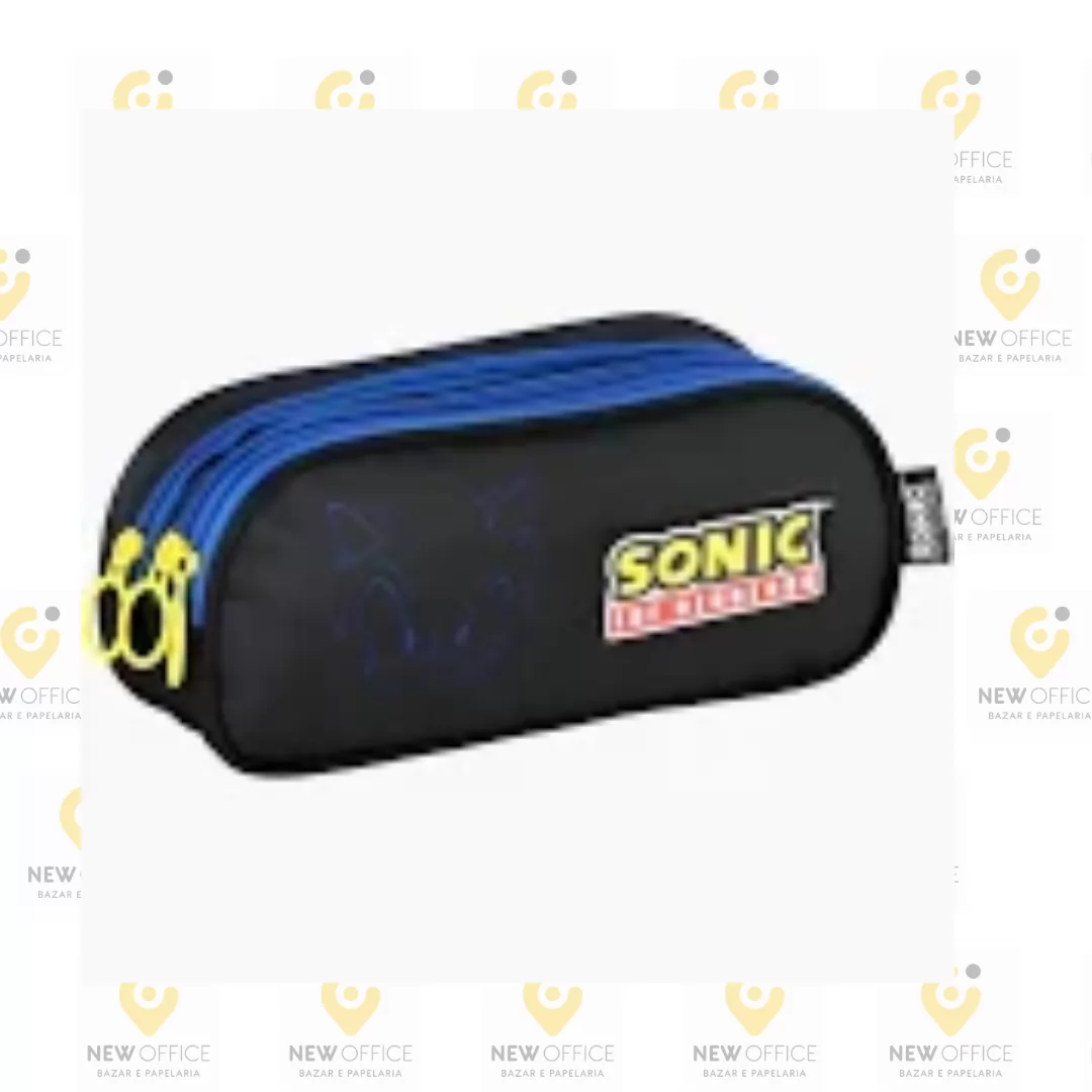 ESTOJO SONIC PRETO TRIPLO - LUXCEL