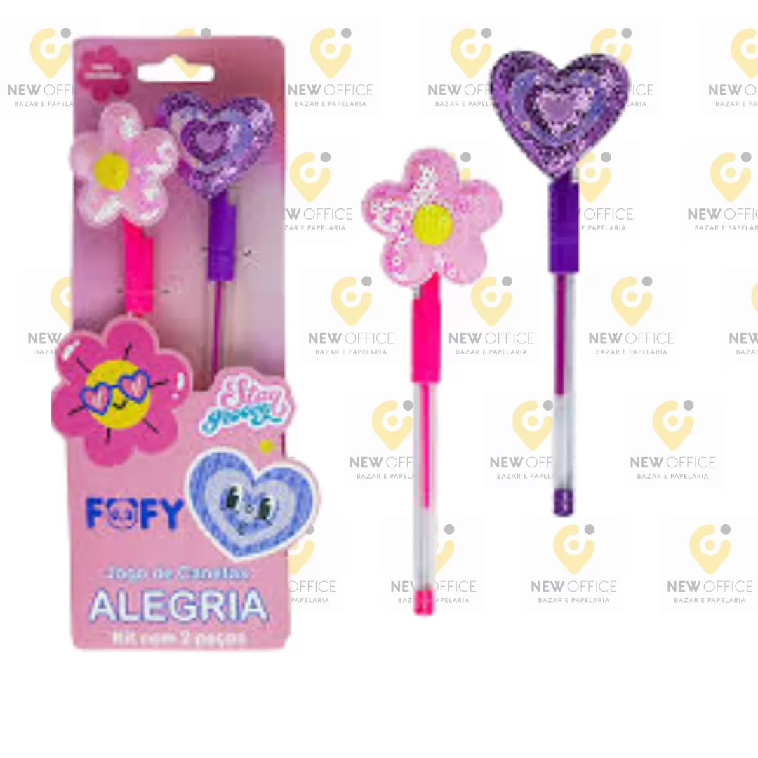 JOGO DE CANETAS ALEGRIA - FOFY