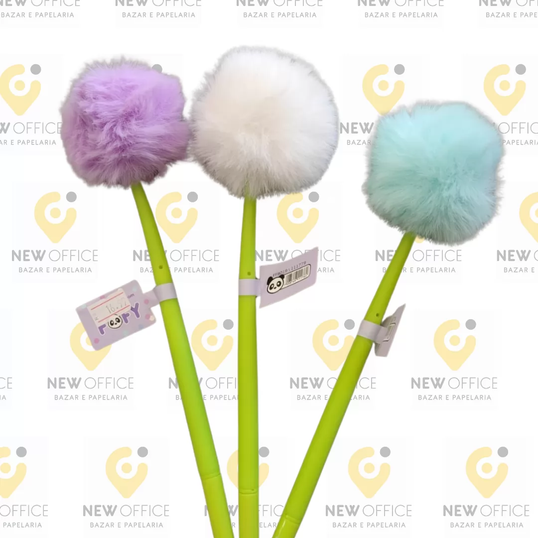 CANETA GALHO SOFT POMPOM - FOFY