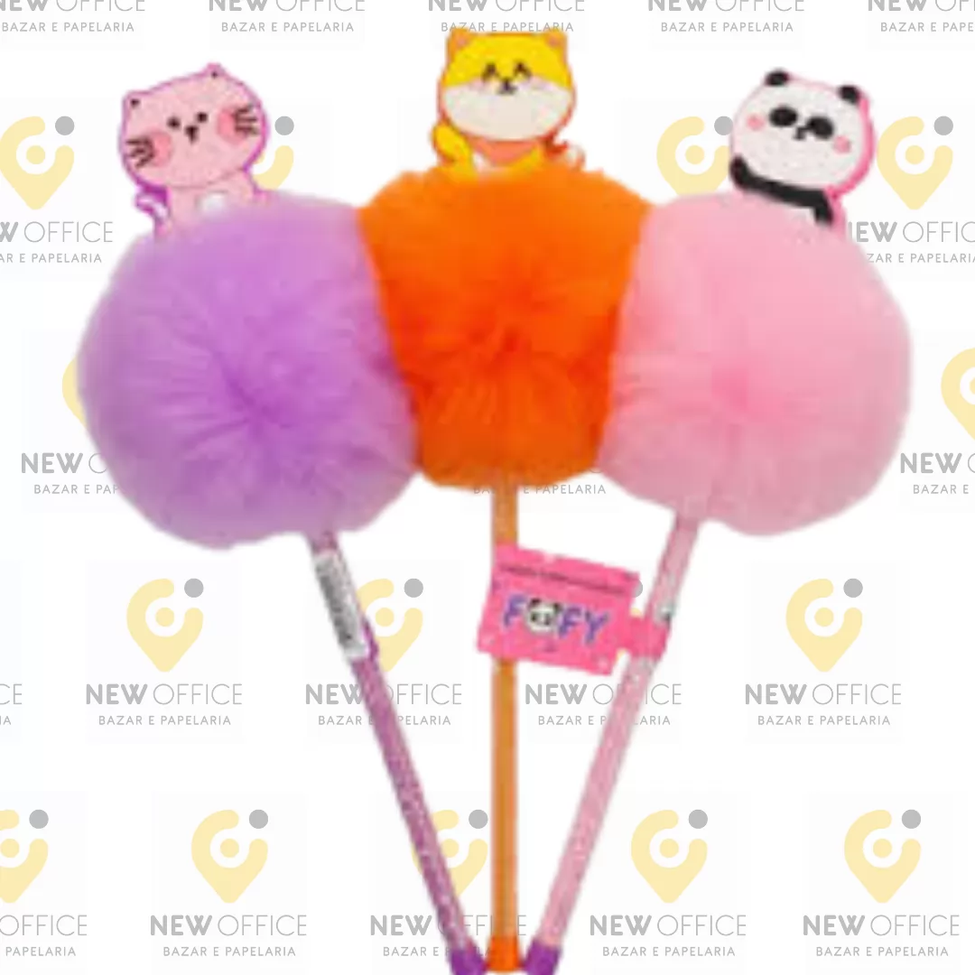 CANETA BICHINHOS POMPOM - FOFY
