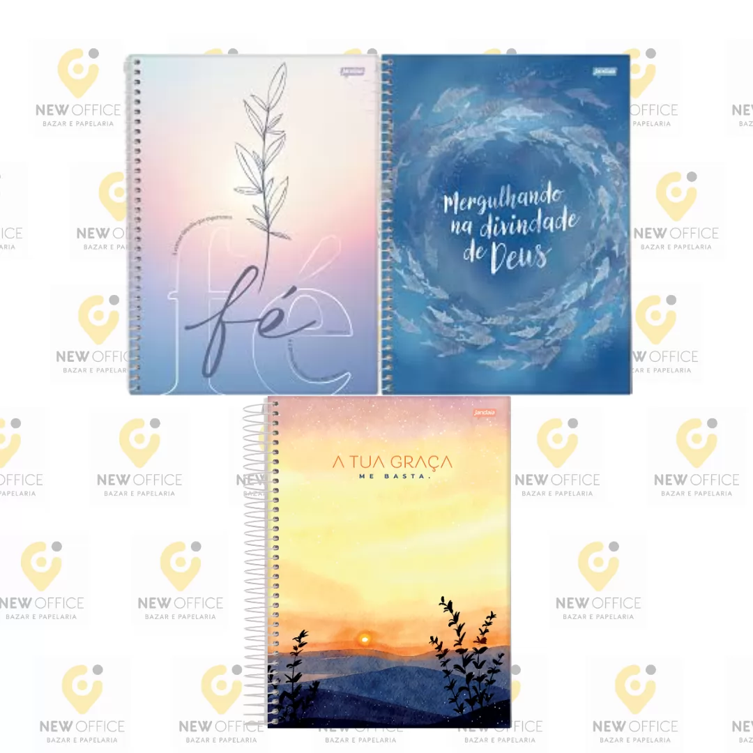 CADERNO UNIV 1M 80FLS BELIEVE - JANDAIA