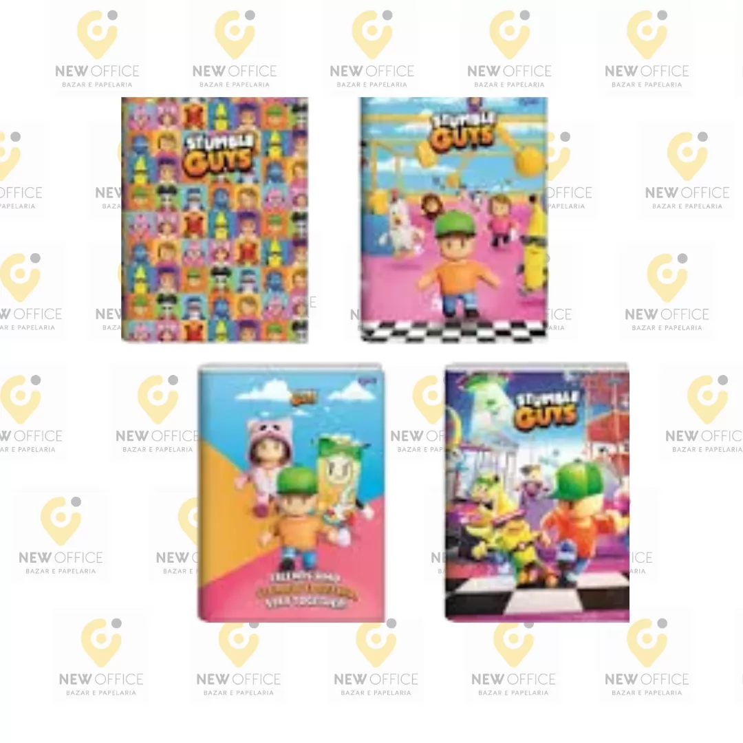CADERNO BROCHURA 80FLS STUMBLE GUYS - JANDAIA