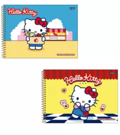 CADERNO DESENHO 80FLS HELLO KITTY  CAPAS SORTIDAS- JANDAIA