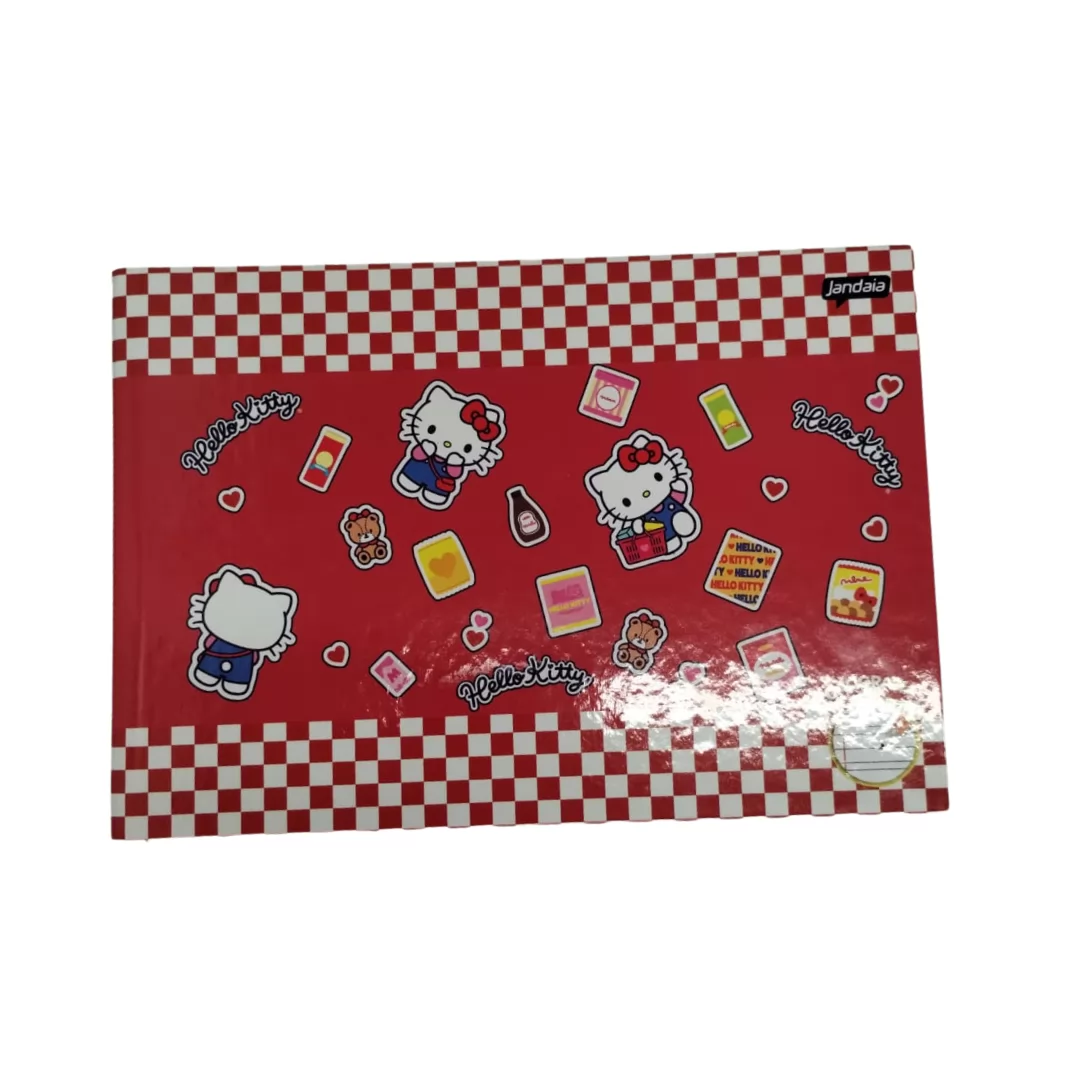 CADERNO 1/4 CD CALIGRAFIA 40FLS HELLO KITTY - JANDAIA