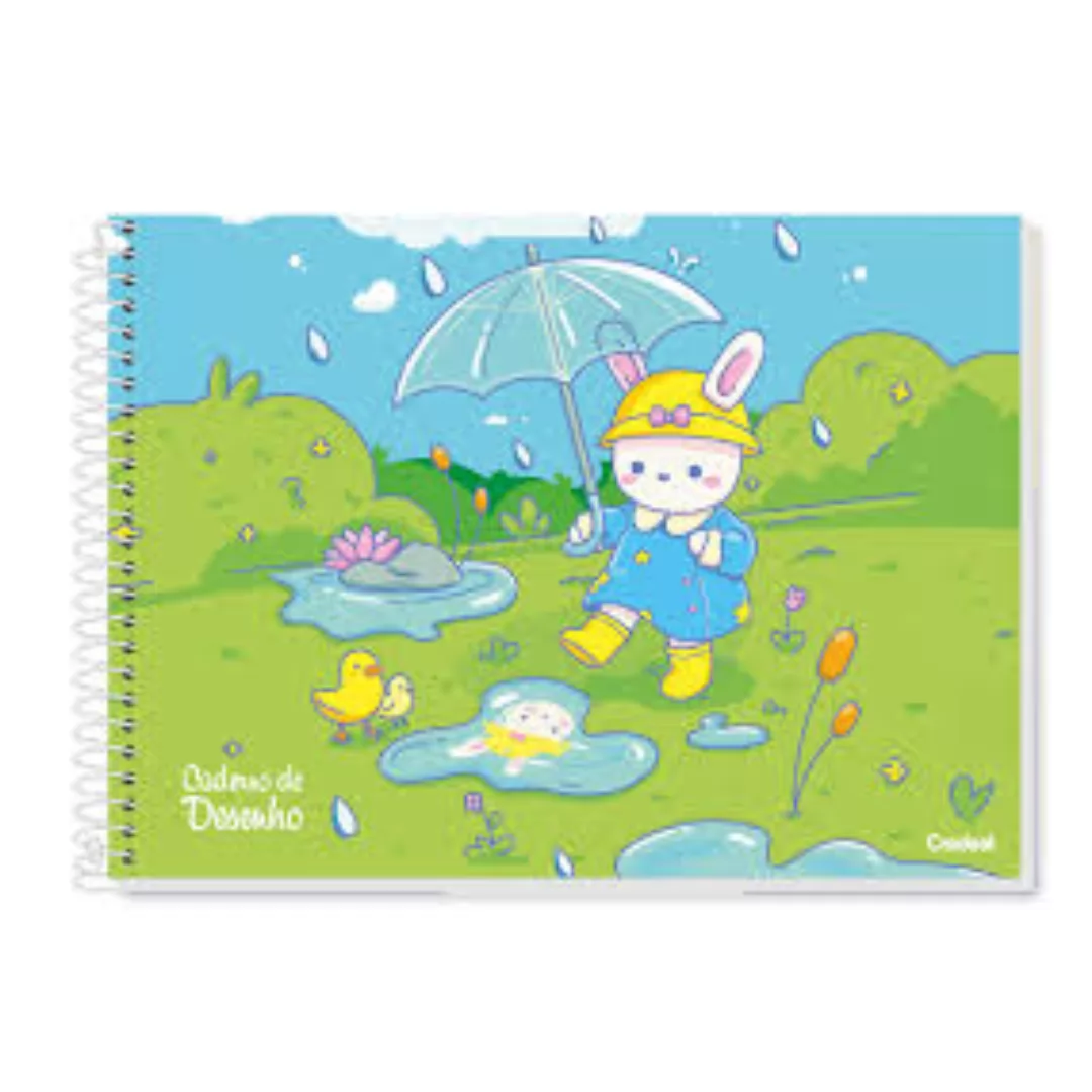 CAD. DESENHO 80 FLS - TINY TAILS - CREDEAL
