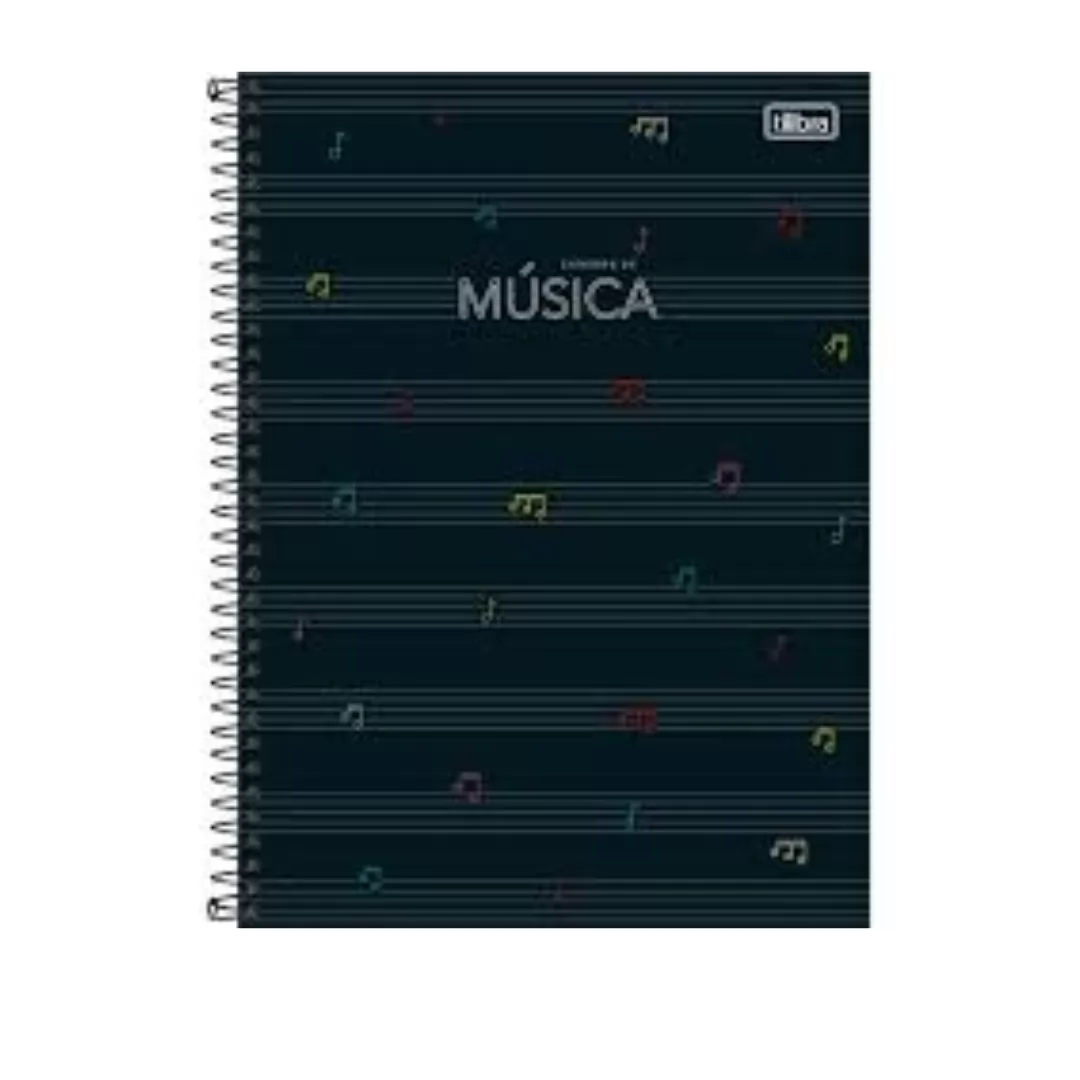 CADERNO 1/4 80 FLS HORIZONTAL - MUSICA - CREDEAL