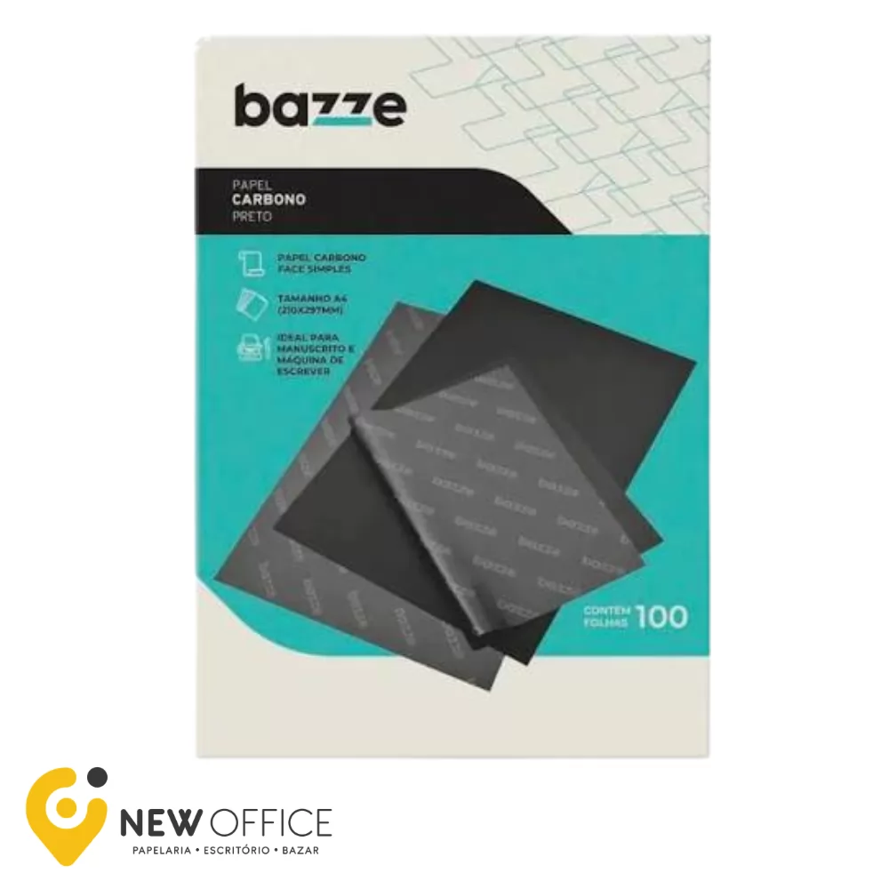 CARBONO PAPEL A4 PRETO UN. - BAZZE