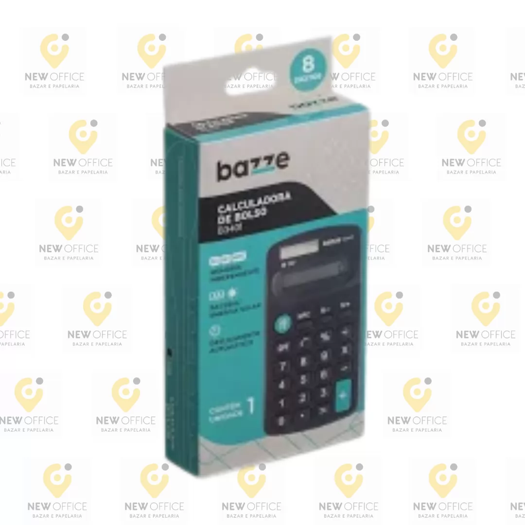 CALCULADORA DE BOLSO B3401 - BAZZE