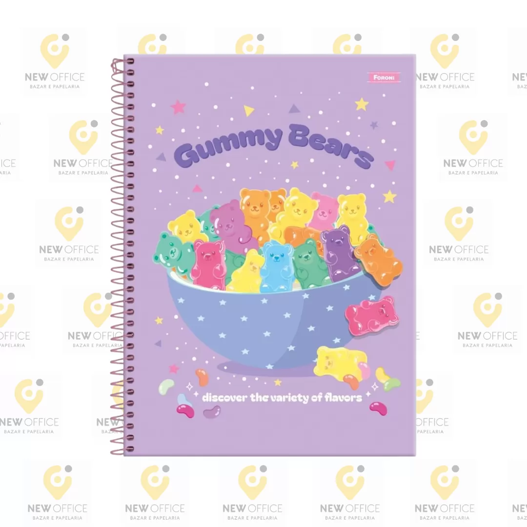 CADERNO UNIV. 80F 1M SUGAR RUSH - FORONI