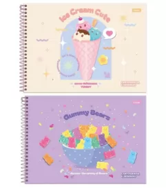CADERNO DESENHO 80FLS SUGAR RUSH CAPAS SORTIDAS- FORONI