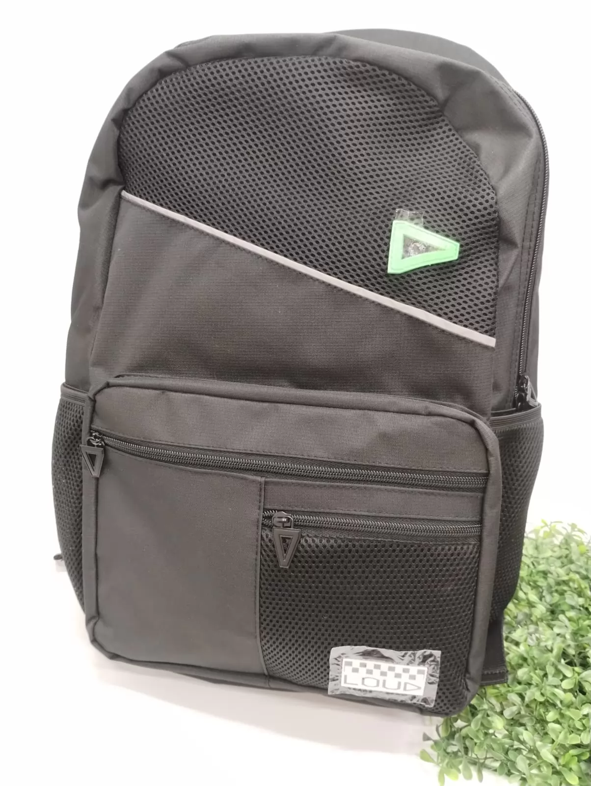 MOCHILA LOUD CINZA FAIXA REFLETIVA - LUXCEL