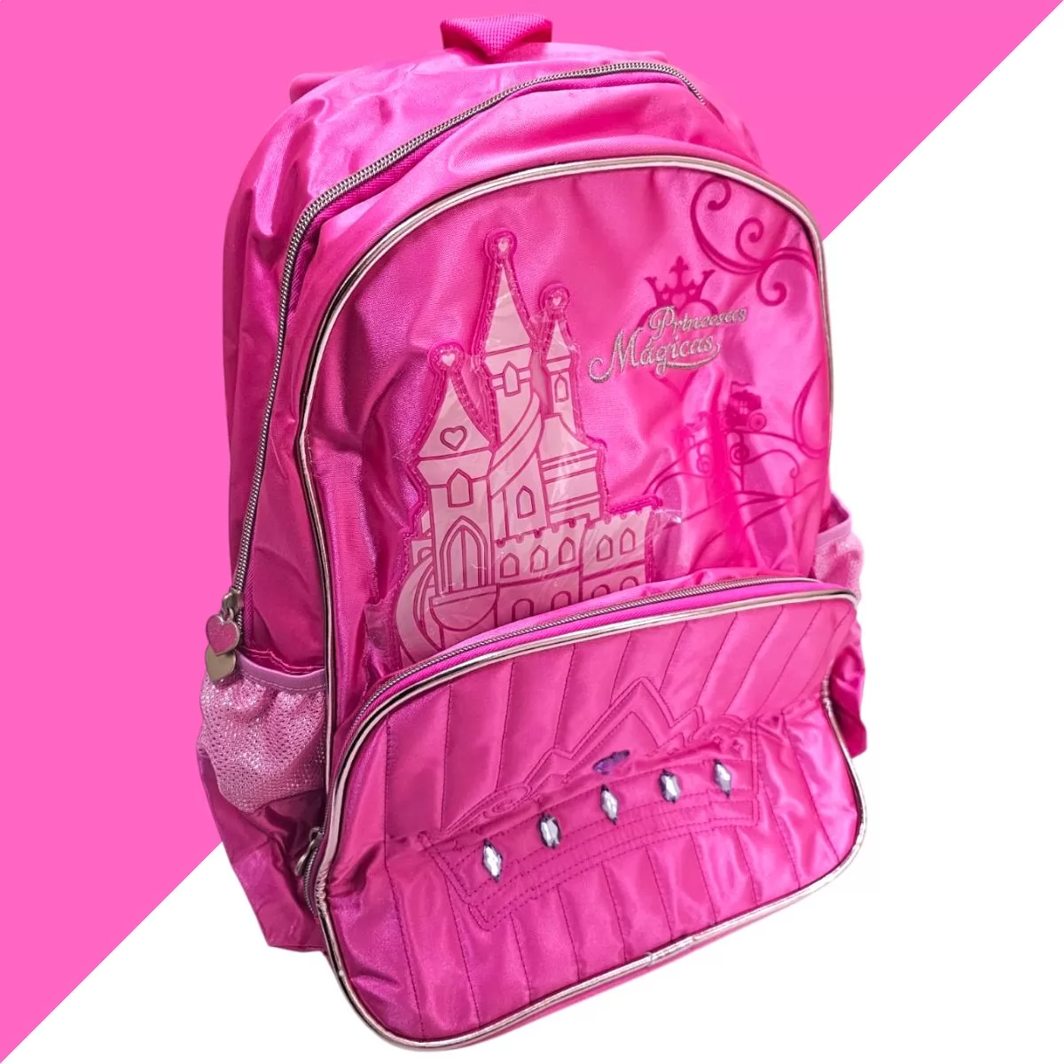 KIT MOCHILA DE RODAS + LANCHEIRA PRINCESAS MAGICAS - CLIO
