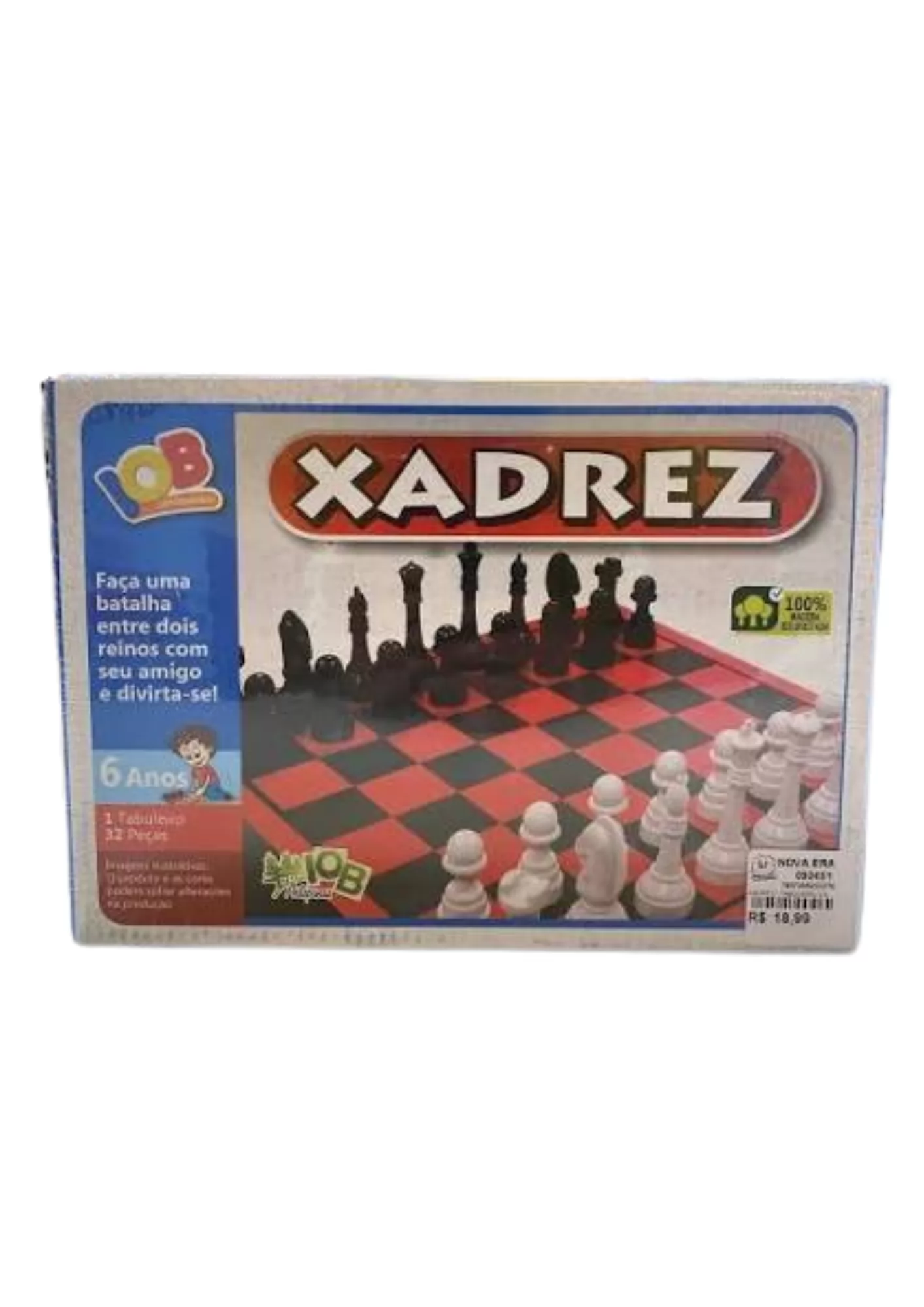 XADREZ TABULEIRO CARTONADO - IOB BRINQUEDOS
