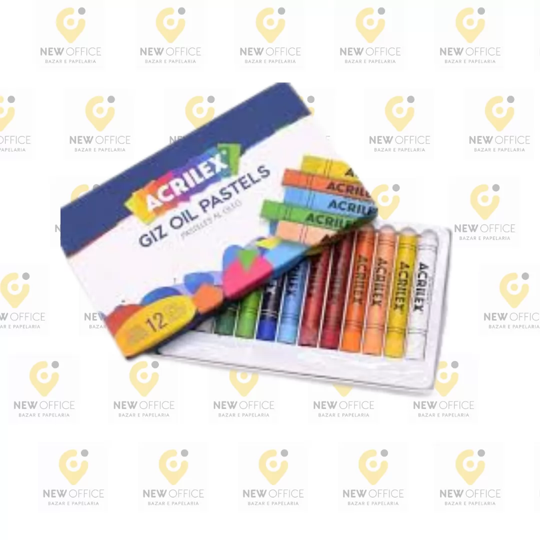 GIZ OIL PASTEL 12 CORES SEM COR (1/12) - ACRILEX