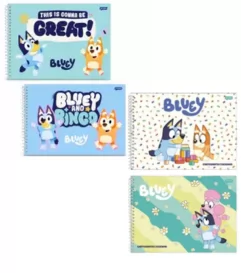 CADERNO DESENHO 80FLS BLUEY CAPAS SORTIDAS - JANDAIA