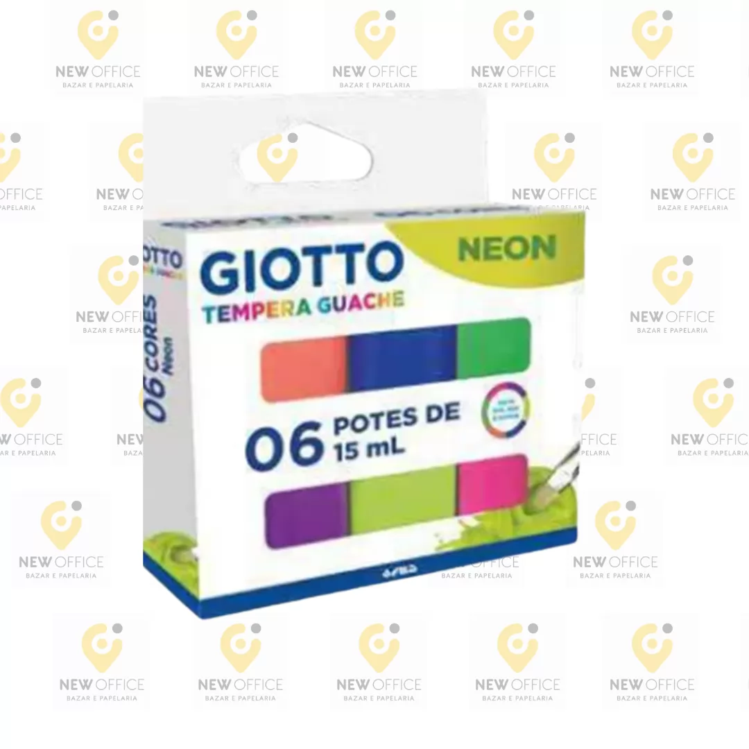 TEMPERA GUACHE GIOTTO NEON  6 CORES 15ML