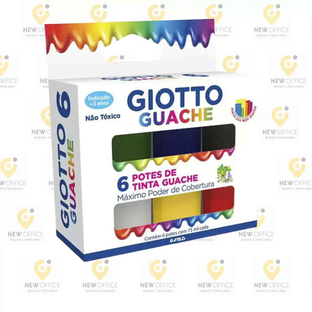 TEMPERA GUACHE GIOTTO 6 CORES 15ML