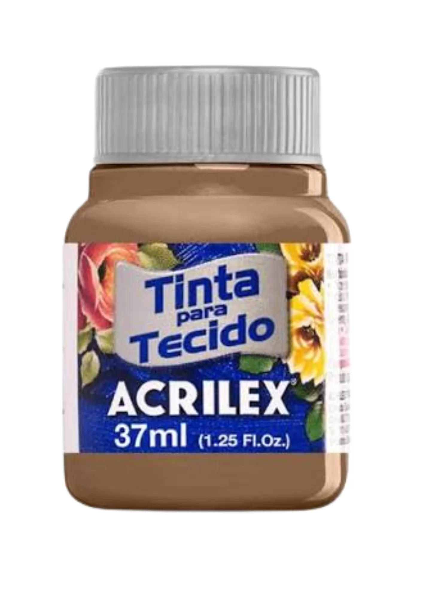 TINTA PARA TECIDO FOSCA 37ML MARROM CAFE - ACRILEX