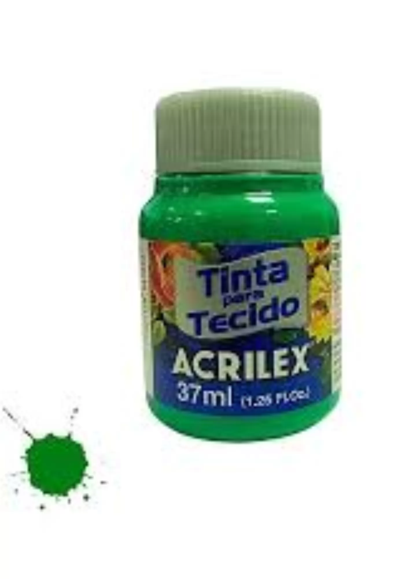 TINTA PARA TECIDO FOSCA 37ML VERDE VERONESE - ACRILEX