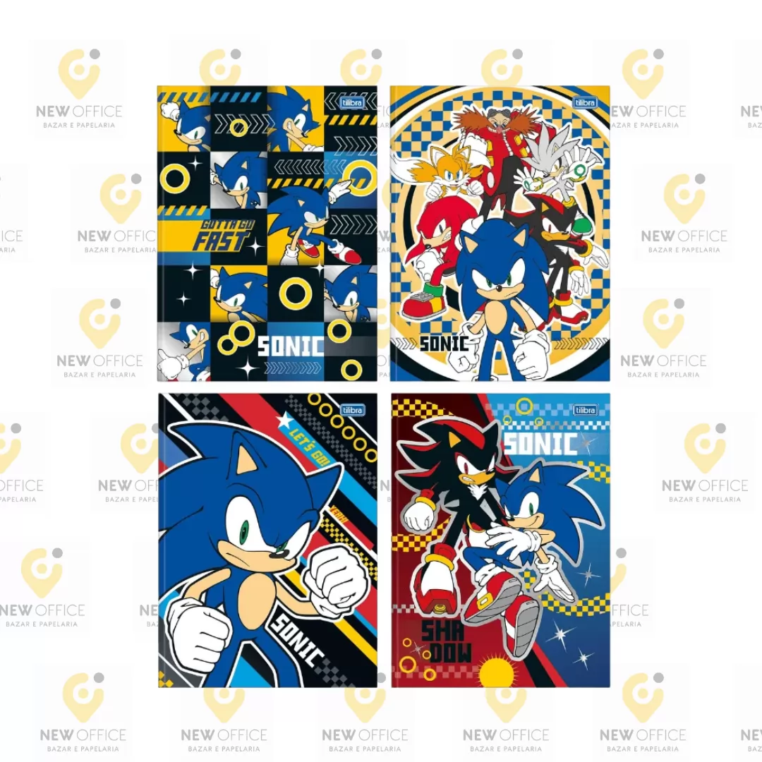 CADERNO BROCHURA SONIC 48FOLHAS - TILIBRA