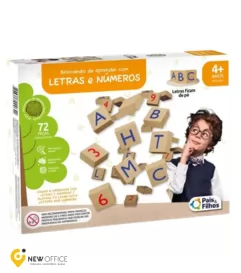 BRINCANDO DE APRENDER C/ LETRAS E NUMEROS - PAIS E FILHOS