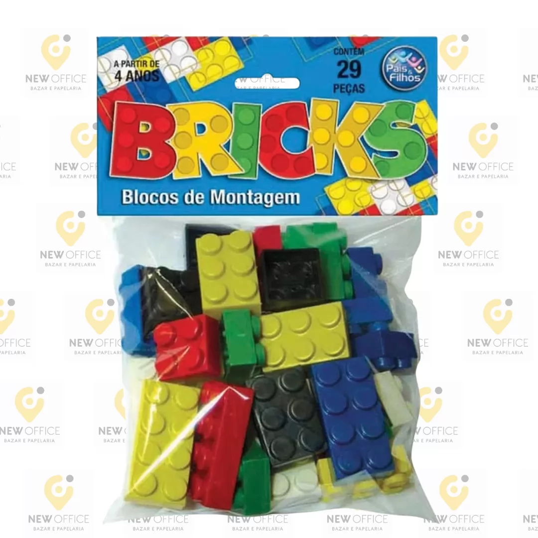 BRICKS - BLOCOS DE MONTAR 29 PCS - PAIS E FILHOS