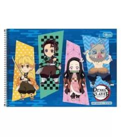 CADERNO DESENHO DEMON SLAYER CAPAS SORTIDAS - TILIBRA