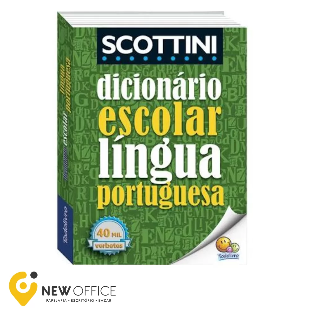 DICIONARIO PORTUGUES SCOTTINI 40.000 VERBETE MÉDIO - TODOLIVRO