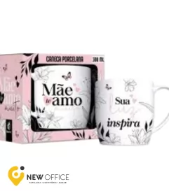 CANECA PORCELANA 300ML - MAE BRASFOOT