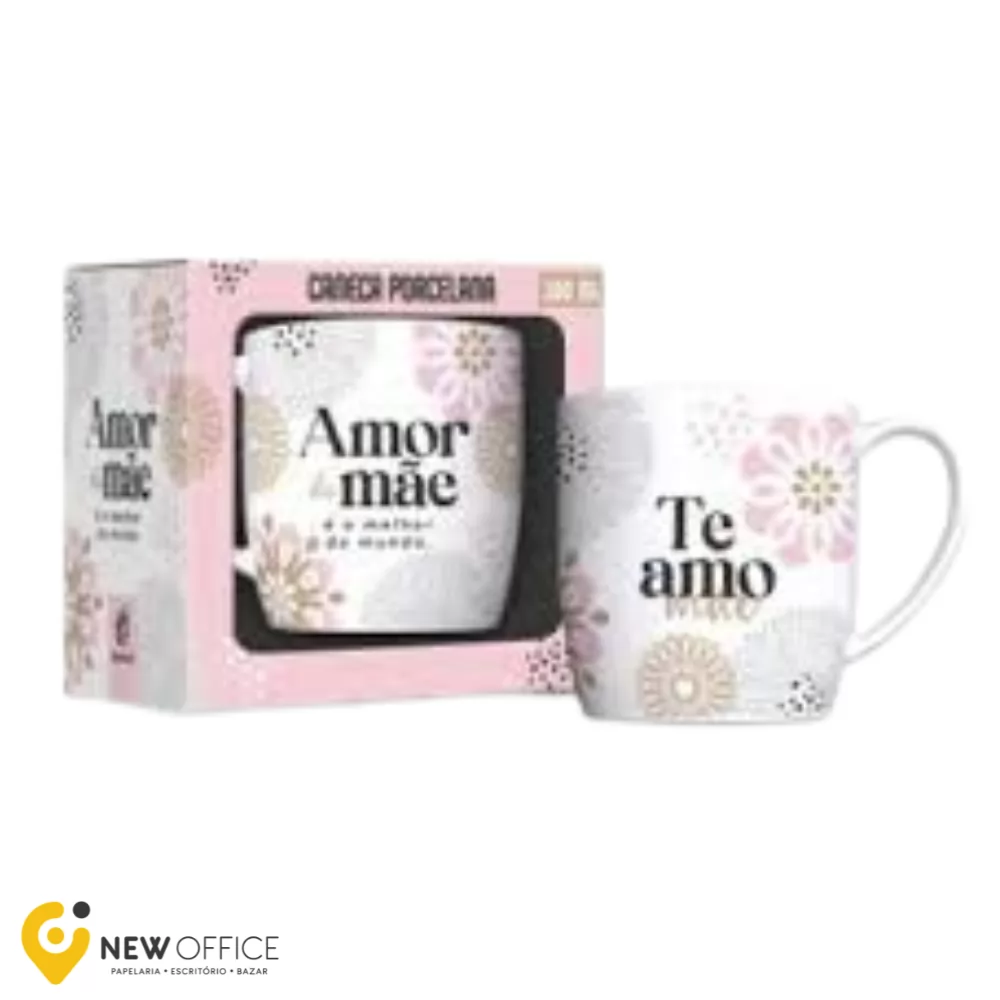 CANECA PORCELANA  300ML - MAE MELHOR AMOR BRASFOOT
