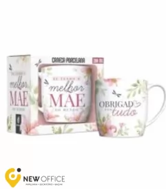 CANECA PORCELANA 300ML - MELHOR MAE BRASFOOT
