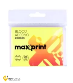 BLOCO DE RECADO AUTOADESIVO AMARELO 100FLS.ADELBRAS