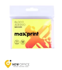 BLOCO DE RECADO AUTOADESIVO AMARELO - MAXPRINT