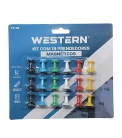 IMA PRENDEDOR MAGNETICO COLORIDO C/18 - WESTERN