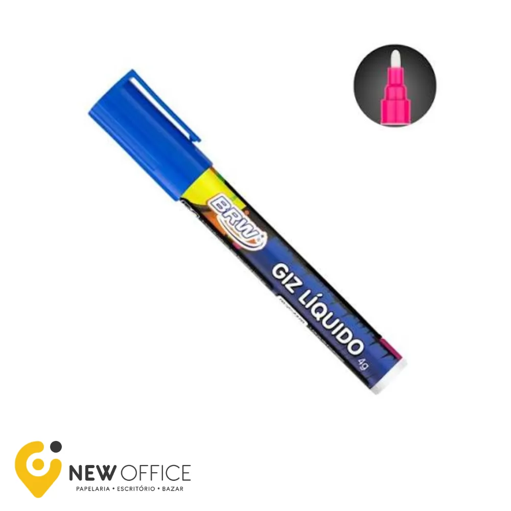 GIZ LIQUIDO 6MM - AZUL ROYAL 4GR -BRW