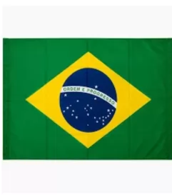 BANDEIRA BRASIL TECIDO - 60X90- BPG IMPORTS