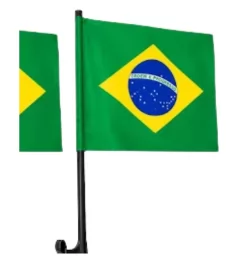 BANDEIRA BRASIL - 30X45 C/ SUPORTE P/ CARRO -BPG IMPORTS