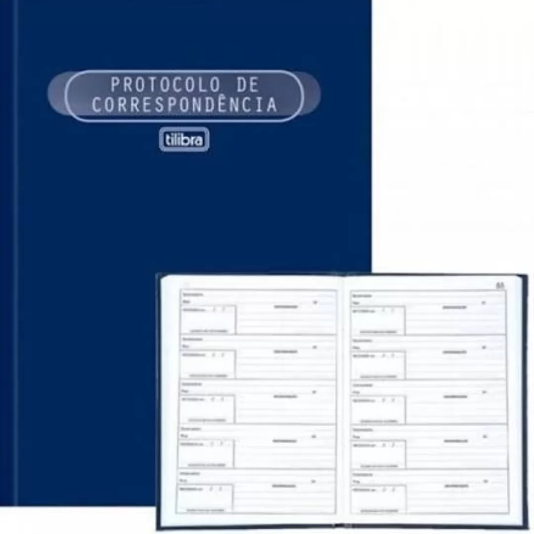 LIVRO PROTOCOLO CORRESPOND. 1/4 50 FOLHAS - TILIBRA